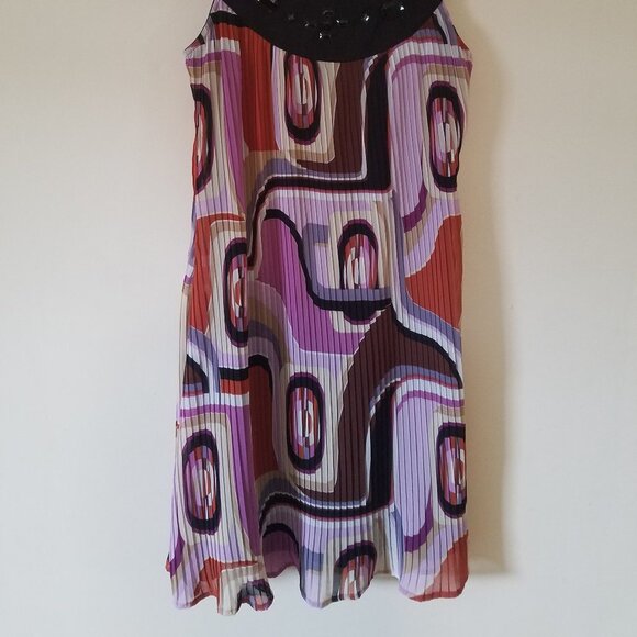 Eyeshadow retro pleated dress sz S - Picture 2 of 7
